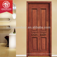 Certificados ISO puerta de madera estilo de lujo